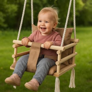 Huśtawka beżowa NEW  H26685 10