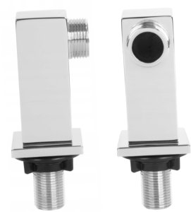 Invena kolanko kwadratowe do baterii wannowej, chrom LA-46-K01-L 3