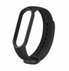 Braders Pasek silikonowy do XIAOMI Mi Band 5 / 6 / 7 czarny (01) 3
