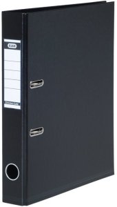 Brevordner elba pp miljø a4 5 cm sort 1