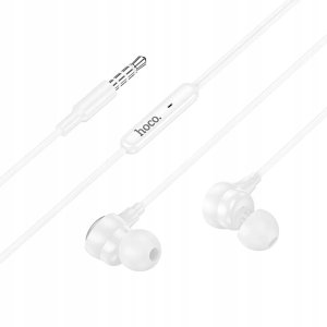 Słuchawki Hoco Słuchawki przewodowe douszne Jack 3,5 mm M116 białe 2
