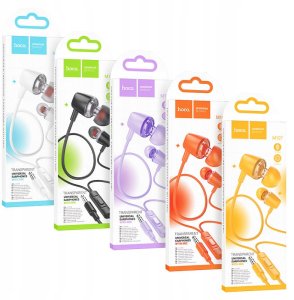 Słuchawki Hoco Słuchawki przewodowe douszne Jack 3,5 mm M107 czarne (SC) 4