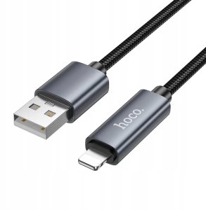 Kabel USB Hoco USB-A - Lightning 1 m Czarny 3