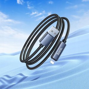Kabel USB Hoco USB-A - Lightning 1 m Czarny 6