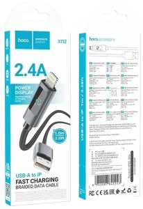 Kabel USB Hoco USB-A - Lightning 1 m Czarny 9