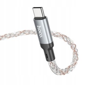Kabel USB Hoco USB-C - USB-C 1 m Szary 3