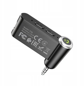 Odbiornik AUX bluetooth Hoco Jack 3,5 mm E58 czarny 3