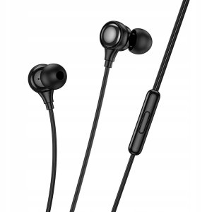 Słuchawki Hoco Słuchawki przewodowe douszne Jack 3,5 mm M116 czarne 2