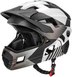 Kask rowerowy dla dzieci szczękowy RockBros 48-54 cm, szary 1