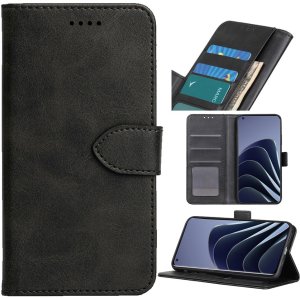 Etui Wallet z ekoskóry do OnePlus 11 5G, czarne 1