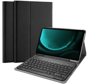 Etui z klawiaturą Bluetooth do Samsung Galaxy Tab S9 FE+ Plus, czarne 1