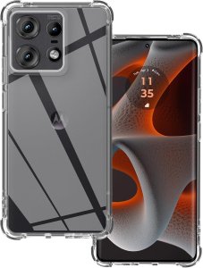 Etui pancerne Supero FlexAir Pro do Motorola Edge 50 Pro, przezroczyste 1