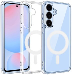 Etui Magnetyczne do Samsung Galaxy S25 Plus, MagSafe, przezroczyste 1