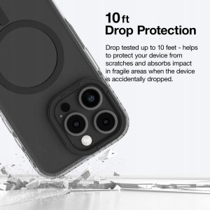 Etui silikonowe AMAZINGTHING Titan Pro Mag Case z pierścieniem magnetycznym do iPhone 16 Pro Max - czarne 8