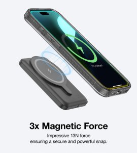 Etui silikonowe AMAZINGTHING Titan Pro Mag Case z pierścieniem magnetycznym do iPhone 16 Pro Max - czarne 9