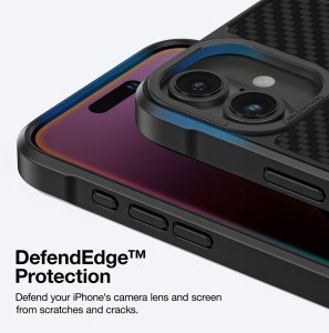 Etui pancerne AMAZINGTHING Titan Max Case z włóknami aramidowymi 1500D do iPhone 16 - czarne 4