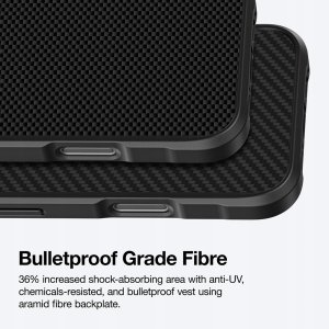 Etui pancerne AMAZINGTHING Titan Max Case z włóknami aramidowymi 1500D do iPhone 16 - czarne 6