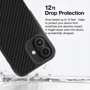 Etui pancerne AMAZINGTHING Titan Max Case z włóknami aramidowymi 1500D do iPhone 16 - czarne 7