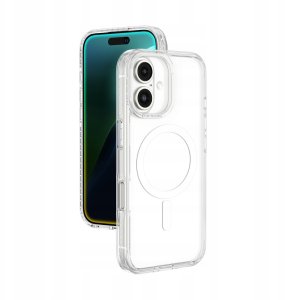 Etui silikonowe AMAZINGTHING Titan Pro Mag Case z pierścieniem magnetycznym do iPhone 16 - przezroczyste 1