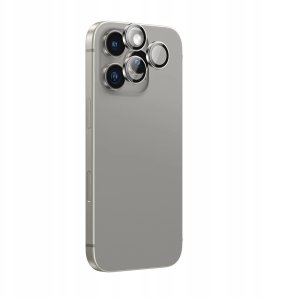 Szkło hartowane AMAZINGTHING AR Aluminium 3 Lens Glass z ramką na soczewki aparatu do iPhone 16 Pro / 16 Pro Max - szare 1