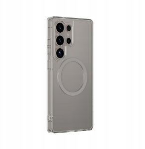 Etui silikonowe AMAZINGTHING Minimal Mag Case z pierścieniem magnetycznym do Samsung Galaxy S25 Ultra - szare 1