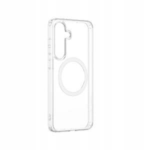 Etui silikonowe AMAZINGTHING Minimal Mag Case z pierścieniem magnetycznym do Samsung Galaxy S25+ - przezroczyste 4
