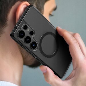 Etui silikonowe AMAZINGTHING Minimal Mag Case z pierścieniem magnetycznym do Samsung Galaxy S25+ - przezroczyste 7