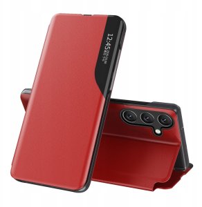 Eco Leather View Case etui do Samsung Galaxy A16 / A16 5G z klapką i podstawką - czerwony 1