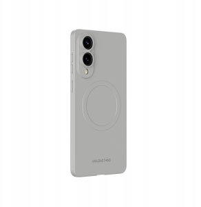 Etui silikonowe AMAZINGTHING Minimal Air Case z pierścieniem magnetycznym do Samsung Galaxy S25 Edge - szare 4