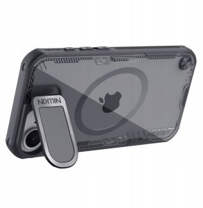 Etui Nillkin Iceblade Prop Magnetic z osłoną obiektywu i podstawką na iPhone 16e - czarne 2