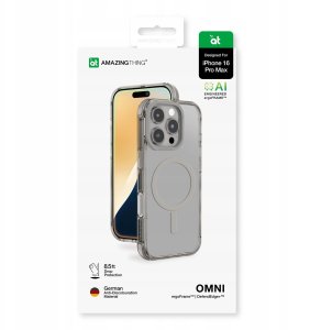 Etui silikonowe AMAZINGTHING Omni Mag Case do iPhone 16 Pro Max - szare 12