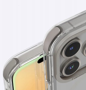 Etui silikonowe AMAZINGTHING Omni Mag Case do iPhone 16 Pro Max - szare 8