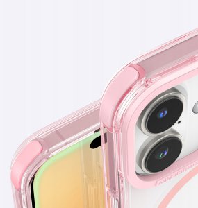 Etui silikonowe AMAZINGTHING Omni Mag Case do iPhone 16 Plus - ciemnoróżowe 10