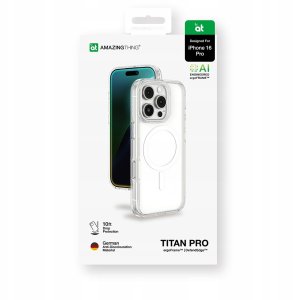 Etui silikonowe AMAZINGTHING Titan Pro Mag Case z pierścieniem magnetycznym do iPhone 16 Pro - przezroczyste 11
