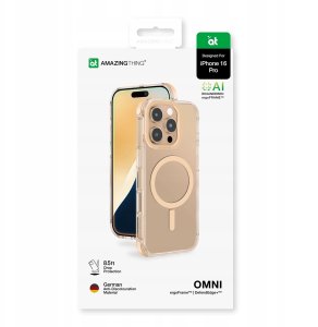 Etui silikonowe AMAZINGTHING Omni Mag Case do iPhone 16 Pro - różowe złoto 11