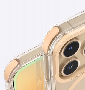 Etui silikonowe AMAZINGTHING Omni Mag Case do iPhone 16 Pro - różowe złoto 8