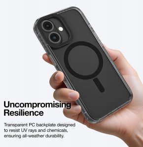 Etui silikonowe AMAZINGTHING Titan Pro Mag Case z pierścieniem magnetycznym do iPhone 16 - czarne 5