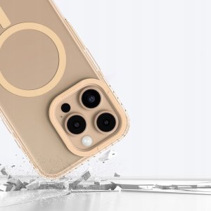 Etui silikonowe AMAZINGTHING Titan Pro Mag Case z pierścieniem magnetycznym do iPhone 16 Pro Max - różowe złoto 10
