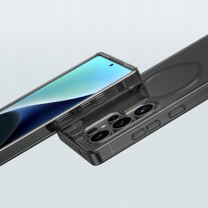 Etui silikonowe AMAZINGTHING Minimal Mag Case z pierścieniem magnetycznym do Samsung Galaxy S25 - przezroczyste 8