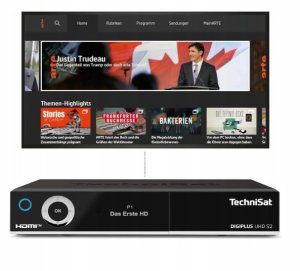 Tuner TV TechniSat DIGIPLUS UHD S2-4K odbiornik satelitarny z wyświetlaczem 3