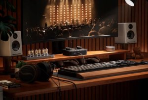 Fosi Audio K7 DAC Wzmacniacz słuchawkowy stacjonarny konwerter audio USB C 2