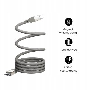 Kabel USB Momax USB-C - USB-C 1 m Beżowy (4894222074972) 2