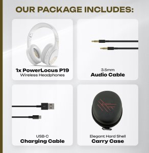 Słuchawki PowerLocus Słuchawki Bluetooth P19 4 tryby EQ 60 godzin składane z etui 10