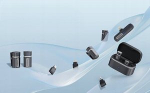 Mikrofon Bezprzewodowy TDS9 3w1 Bluetooth Lightning USB-C USB-A 2.4G 6