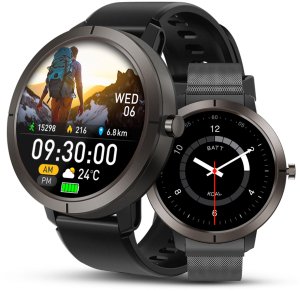 SMARTWATCH ZEGAREK Z GPS MENU PL ROZMOWY SPORT PULS IP68 SMART WATCH AMOLED 1
