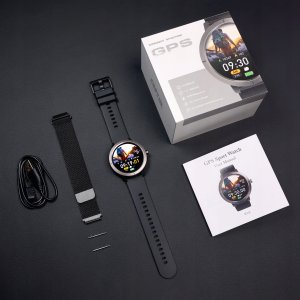 SMARTWATCH ZEGAREK Z GPS MENU PL ROZMOWY SPORT PULS IP68 SMART WATCH AMOLED 6
