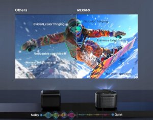 NexiGo TriVision Ultra przenośny projektor laserowy 4K Tri-LED 2