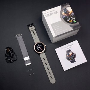 SMARTWATCH DAMSKI Z GPS MENU PL ROZMOWY PULS SPORT WODOODPORNY SMART WATCH 6