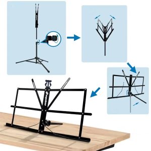 SUPRIMO D1 statyw stojak pulpit do nut regulowany 4