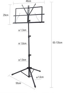 SUPRIMO D1 statyw stojak pulpit do nut regulowany 8